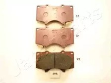 Колодки гальмівні передні, дискові PA205AF JAPANPARTS
