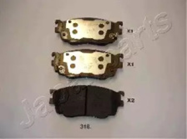 Колодки передні PA318AF JAPANPARTS
