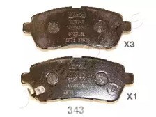 Тормозні колодки PA343AF JAPANPARTS