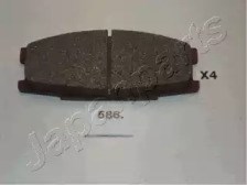 Колодки гальмівні дискові комплект PA586AF JAPANPARTS
