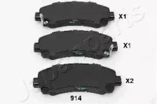 Колодки гальмівні передні, дискові PA914AF JAPANPARTS