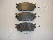 Колодки гальмівні передні, дискові PAK12AF JAPANPARTS