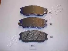 Гальмівні колодки PAS01AF JAPANPARTS