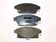 Передні гальмівні колодки PAW13AF JAPANPARTS