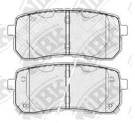 Задні колодки PN0457 NIBK