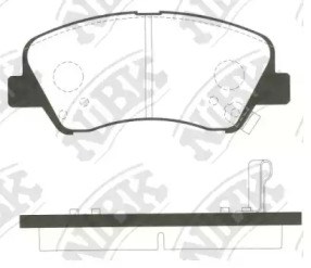 Колодки передні PN0537 NIBK