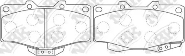 Колодки передні PN1387 NIBK