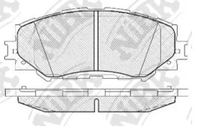 Колодки передні PN1524 NIBK