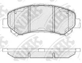 Колодки передні PN2801 NIBK