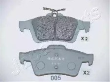 Комплект задніх колодок PP005AF JAPANPARTS