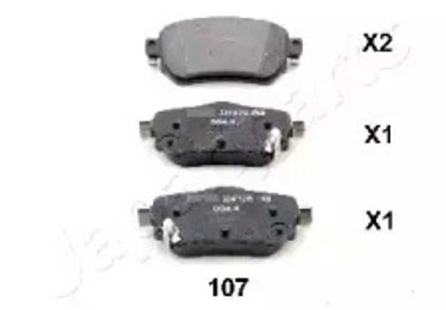 Задні колодки PP107AF JAPANPARTS