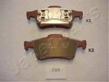 Колодки гальмівні задні, дискові PP138AF JAPANPARTS