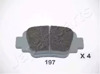Задні дискові колодки PP197AF JAPANPARTS