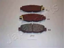 Задні дискові колодки PP212AF JAPANPARTS