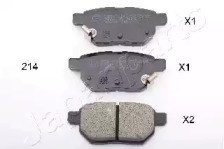 Комплект задніх колодок PP214AF JAPANPARTS