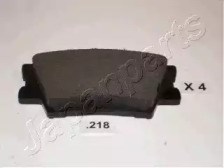 Колодки гальмові задні, дискові PP218AF JAPANPARTS