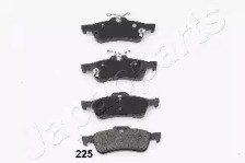 Комплект задніх колодок PP225AF JAPANPARTS