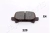 Задні дискові колодки PP229AF JAPANPARTS