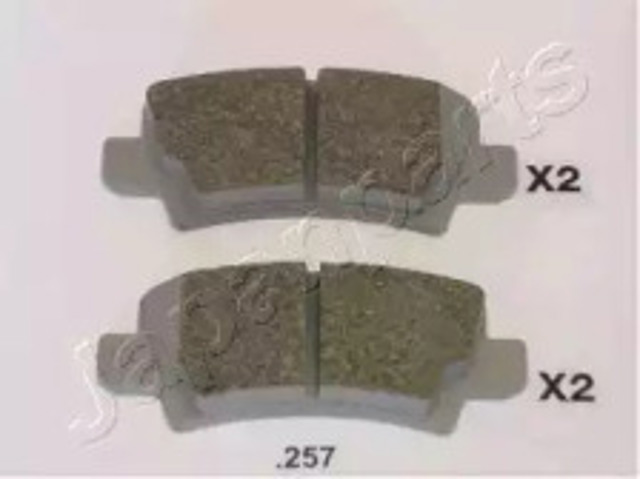 Колодки гальмівні задні, дискові PP257AF JAPANPARTS