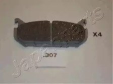Колодки гальмові задні, дискові PP307AF JAPANPARTS