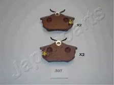 Комплект задніх колодок PP507AF JAPANPARTS