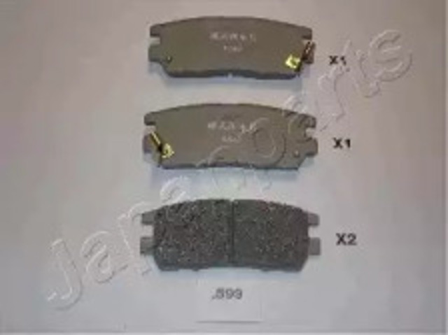 Задні гальмівні колодки PP599AF JAPANPARTS