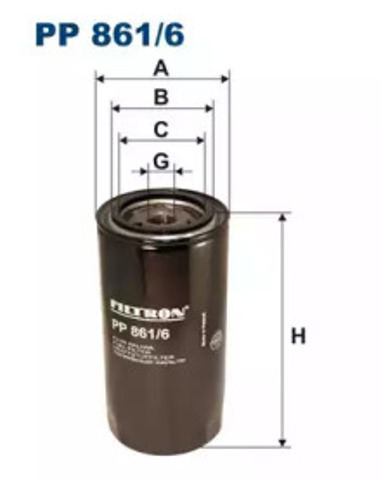Фільтр паливний PP8616 FILTRON