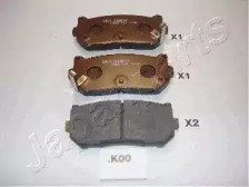 Комплект задніх колодок PPK00AF JAPANPARTS