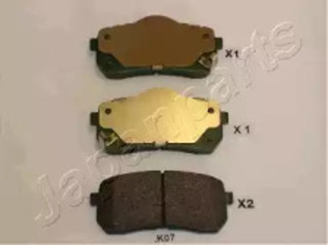 Колодки гальмівні задні, дискові PPK07AF JAPANPARTS