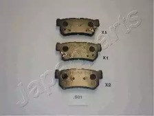 Комплект задніх колодок PPS01AF JAPANPARTS