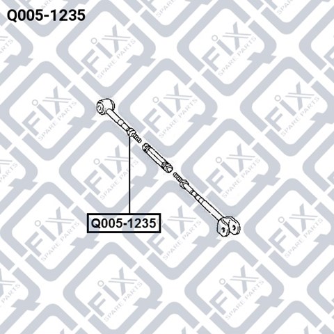 Сайлентблок задн поперечной тяги l Q005-1235