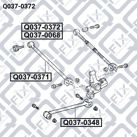 Розтяжка задньої підвіски Q0370372 Q-FIX