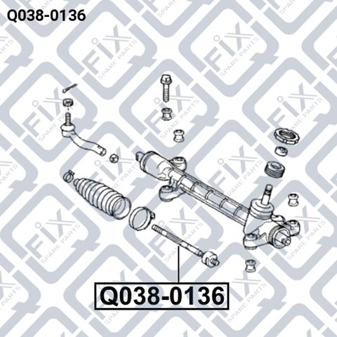 Тяги кермові Q0380136 Q-FIX