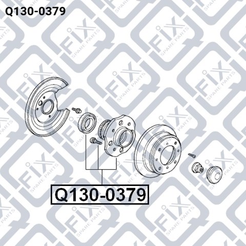Підшипник задньої маточини Q1300379 Q-FIX