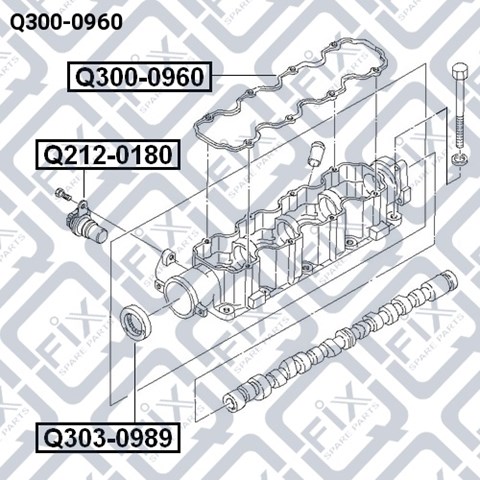 Прокладка клапанної кришки combo 16 i 01-/astra f/g 14/16 i 92- Q300-0960