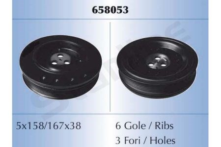 Демпферний шків колінвала RS658053 STARLINE