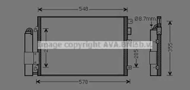 Конденсатор кондиціонера RTA5275D AVA