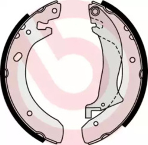 Колодки гальмові задні, барабанні S44504 BREMBO