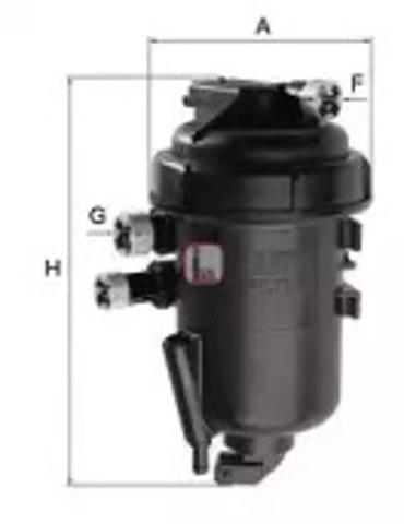 Корпус паливного фільтра S5127GC SOFIMA