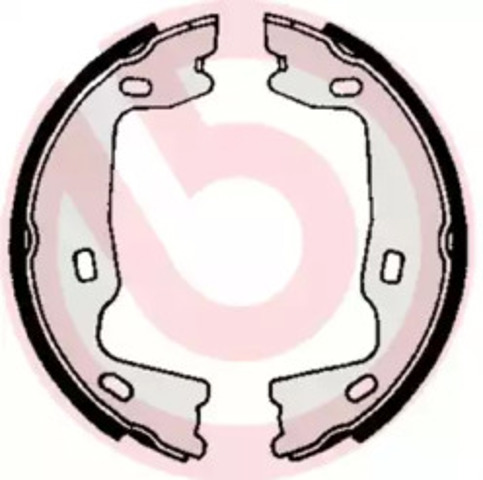 Гальмівні колодки стоянкового гальма S59521 BREMBO