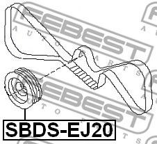 Офіційний subaru 12305aa243 шків коленвалу SBDS-EJ20