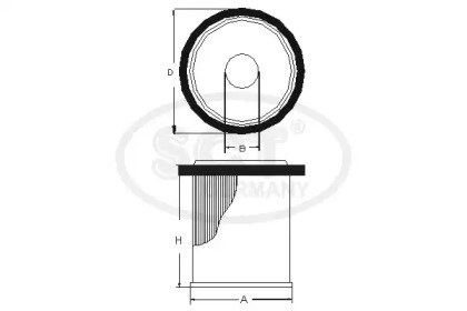 Фільтр палива SC7069P SCT