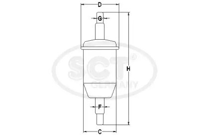 Фільтр тонкого очищення палива ST337 SCT