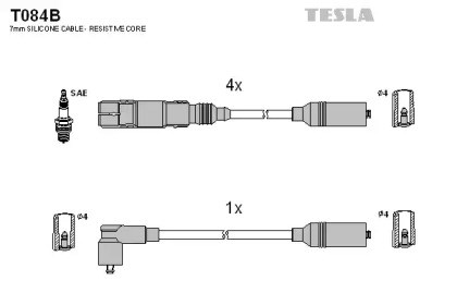 Дроти запалювання T084B TESLA