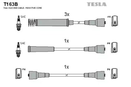 Комплект проводів запалення T163B