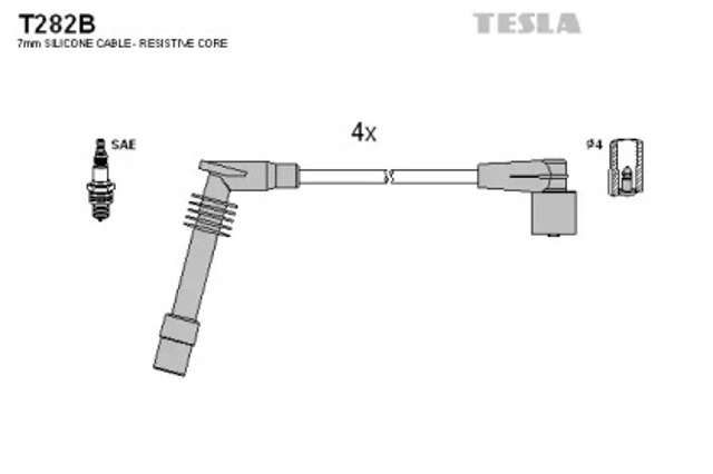 Дроти запалювання T282B TESLA