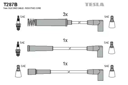 Дріт високовольтний T287B TESLA