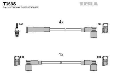 Дроти запалювання T368S TESLA