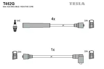Дроти запалювання T462G TESLA