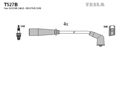 Дроти запалювання T527B TESLA